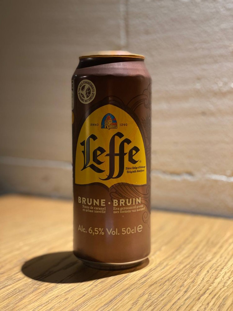 Пиво Leffe Brune Ж/Б, 0.5л