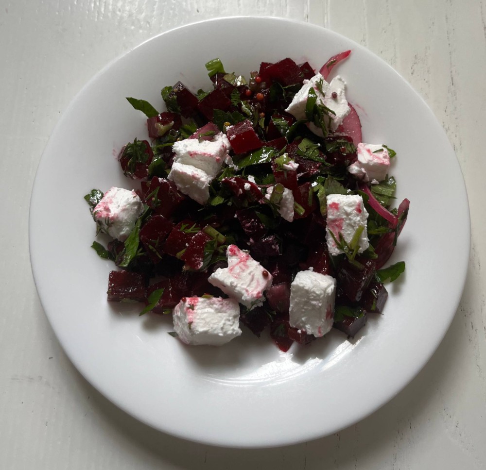 салат з буряком і фетою