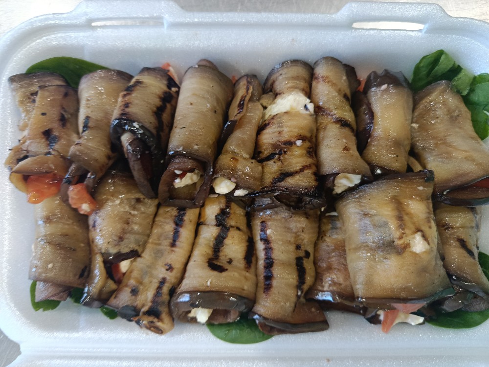 Рулетики з баклажанів та сирно-горіховою начинкою 200г