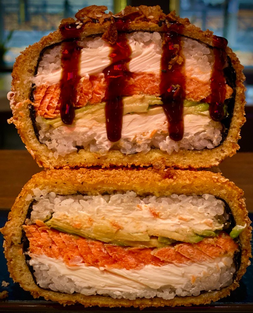 Суші Бургер Лосось Теріякі