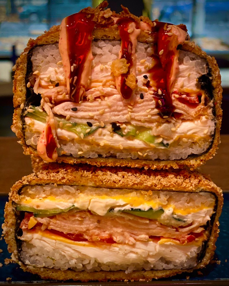 Суші Бургер З копченою куркою