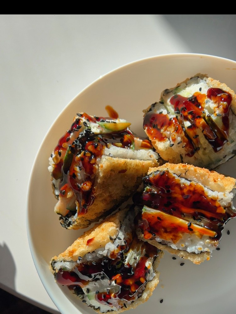 Суші бургер з креветкою 420гр