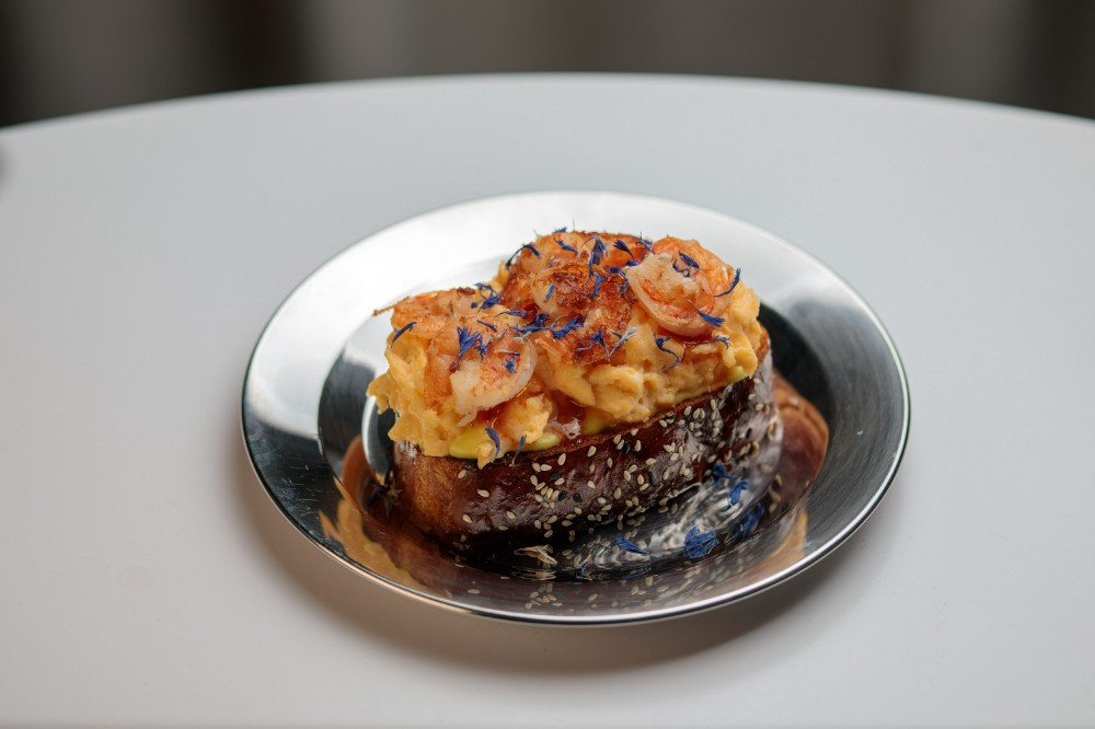 Скрамбл тост з креветкою 250г