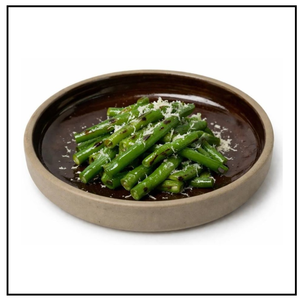 Спаржева квасоля гриль з пармезаном 