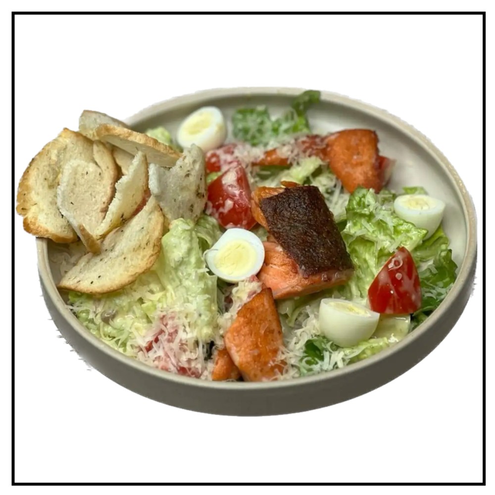 Салат Цезар з лососем