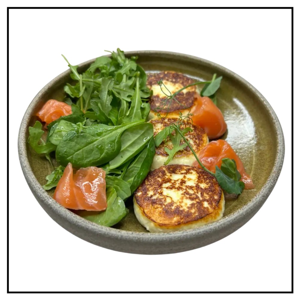 Сирники з слабосоленим лососем     