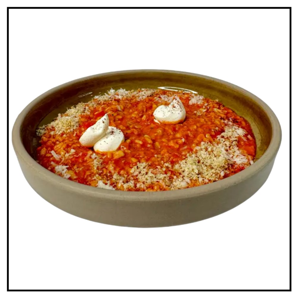 Томатна вівсянка з сиром 