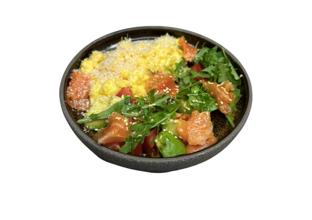 Скрембл з лососем