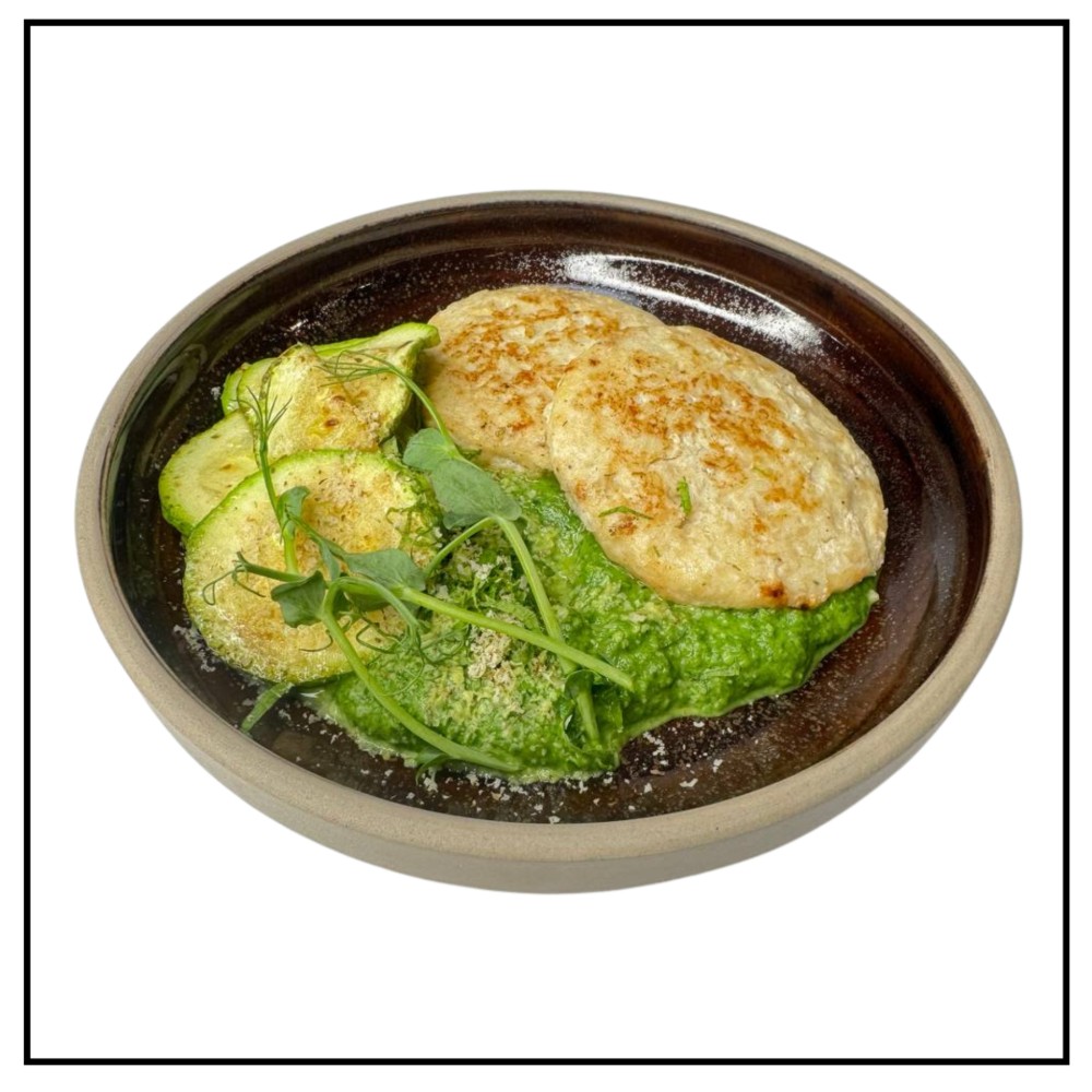 Індичі котлети з горошком і цукіні 