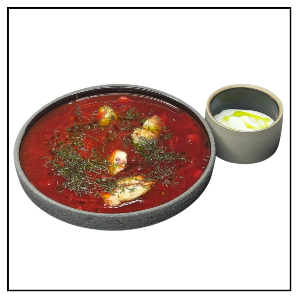 Борщ з куркою 