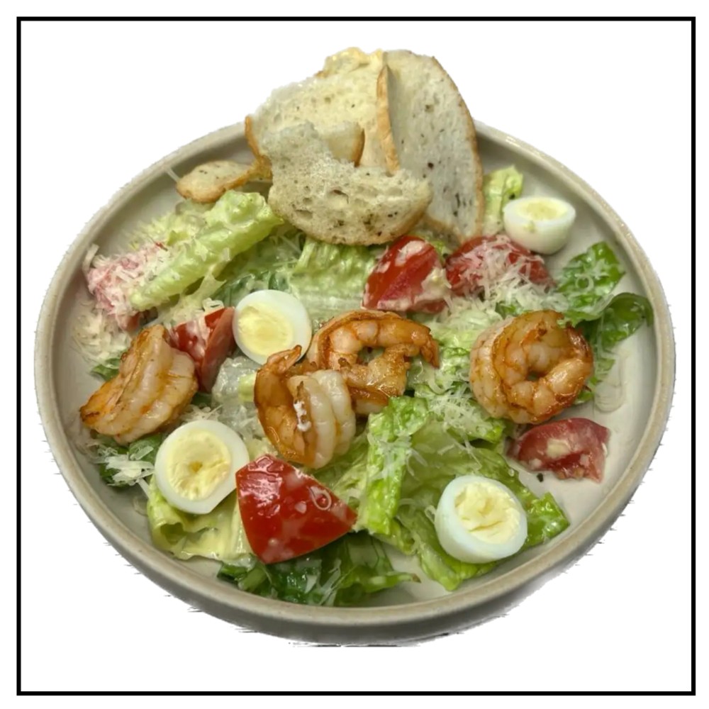 Салат Цезар з креветками