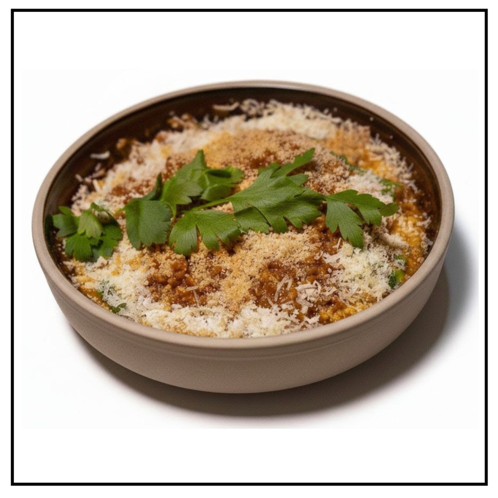 Болоньєзе зі спаржевою квасолею 