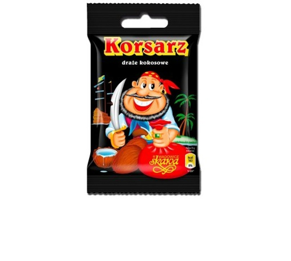 Драже KORSARZ (кокос у шок.) 70г
