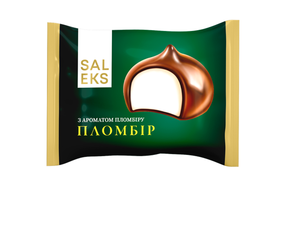 Цукерки "Пломбір Салекс" з аром.пломбіру, глаз. 