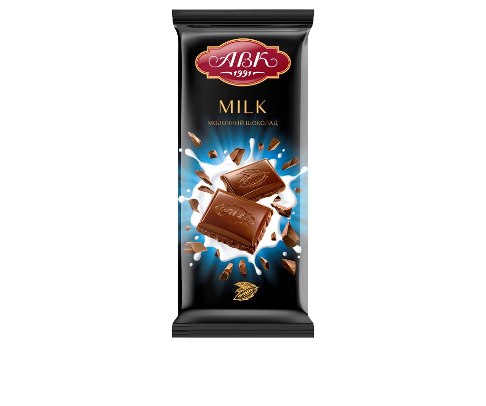 Шоколад молочний "АВК" 90г