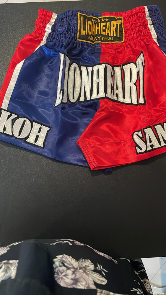 Muay Thai Shorts Red & Blue (Thai Flag) M MTS022