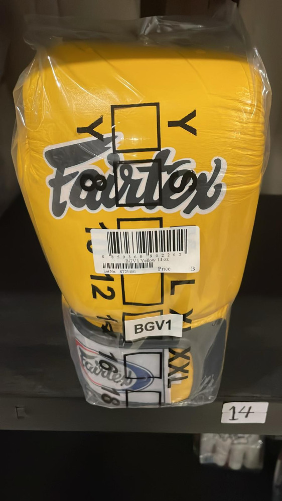 Gloves Fairtex BGV1 Yellow (14oz)