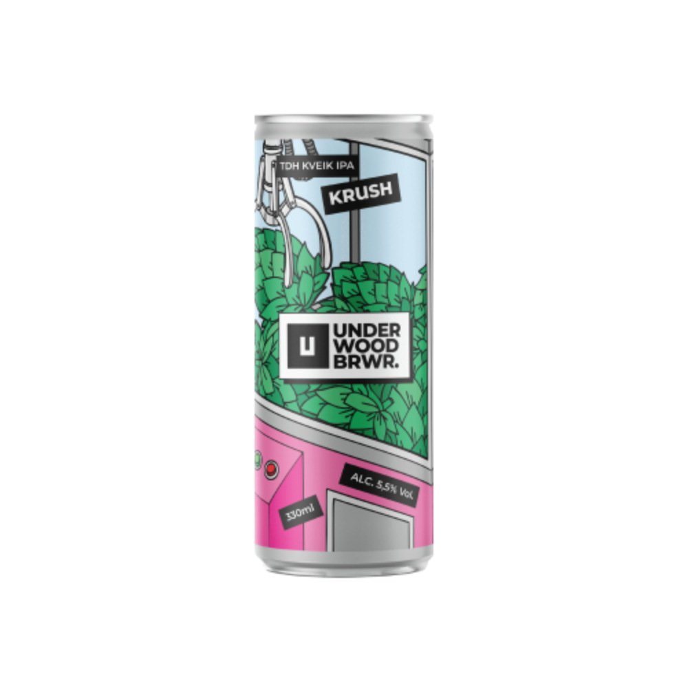 Пиво Underwood Krush, IPA, ABV 5.5% IBU 50, 0.33, шт