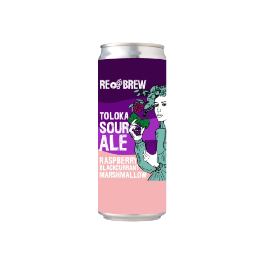 Пиво Rebrew Toloka Marshmallow Raspberry Blackcurrant Sour, ABV 7.5%, 0.33, шт