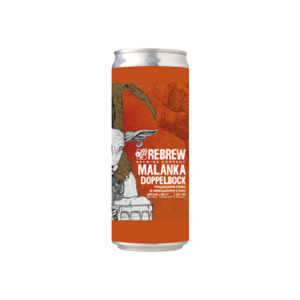 Пиво Rebrew Malanka Doppelbock, ABV 8%, 0.33, шт
