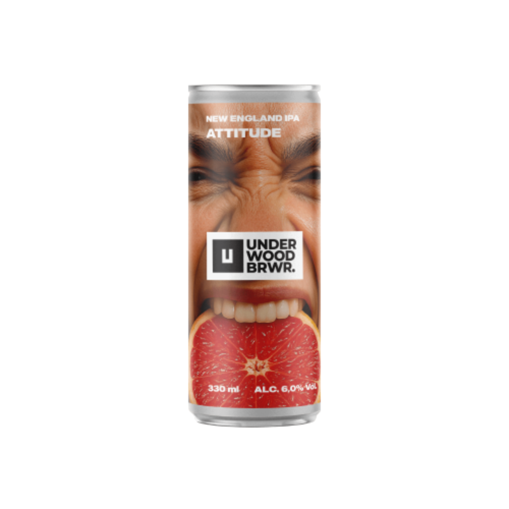 Пиво Underwood Attitude, NEIPA, ABV 6% IBU 30, 0.33, шт