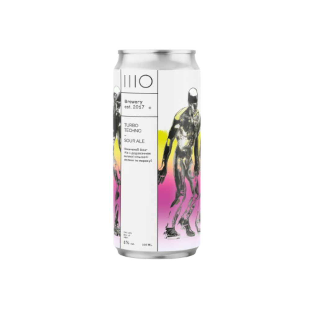 Пиво ШО Turbo Techno Sour ABV 5%, 0.33, шт