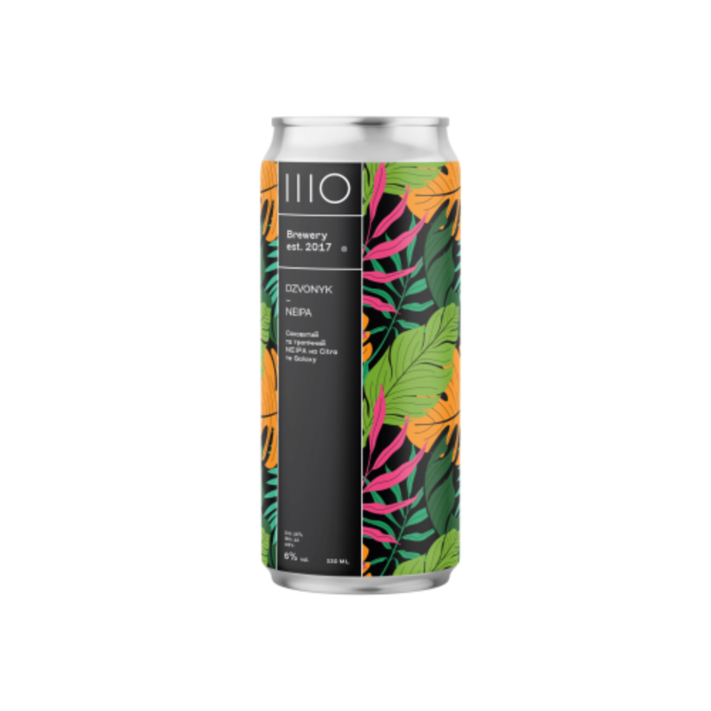 Пиво ШО Dzvonyk NEIPA, ABV 6%, 0.33, шт