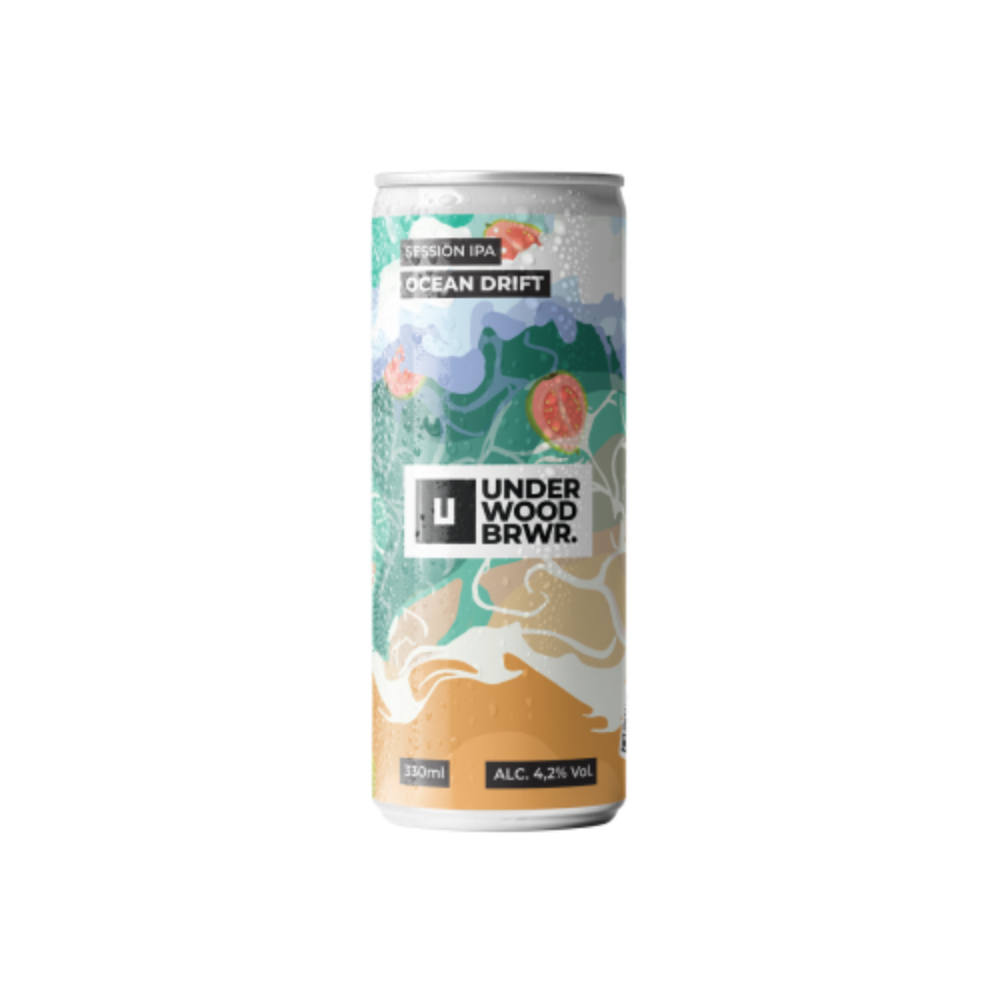 Пиво Underwood Ocean Drift Session IPA, ABV 4.2 IBU 22, 0.33