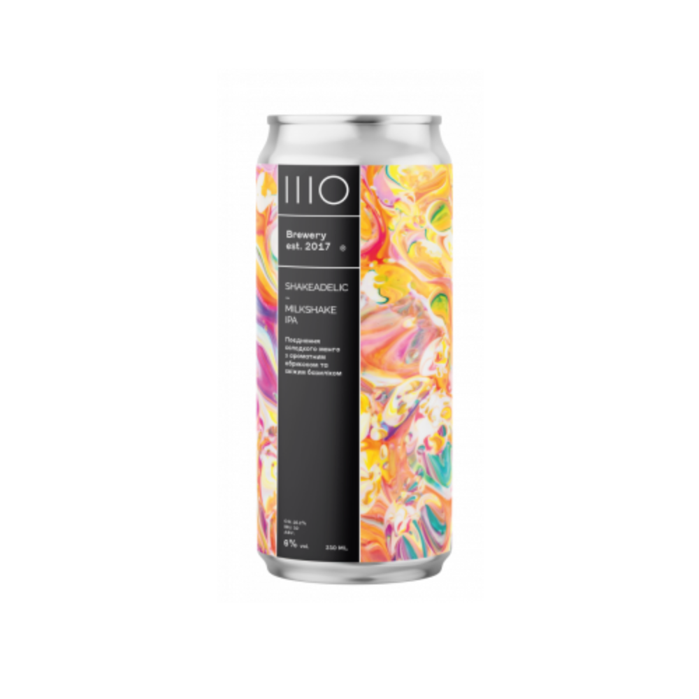 Пиво ШО Shakeadelic MIPA, ABV 6%, 0.33 л