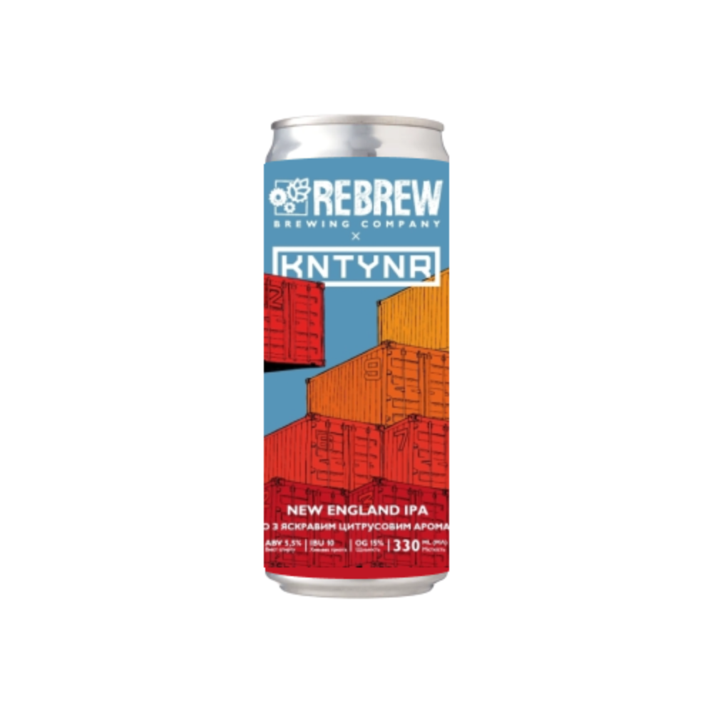 Пиво Rebrew & KNTYNR NEIPA, ABV 5.5%, 0.33, шт