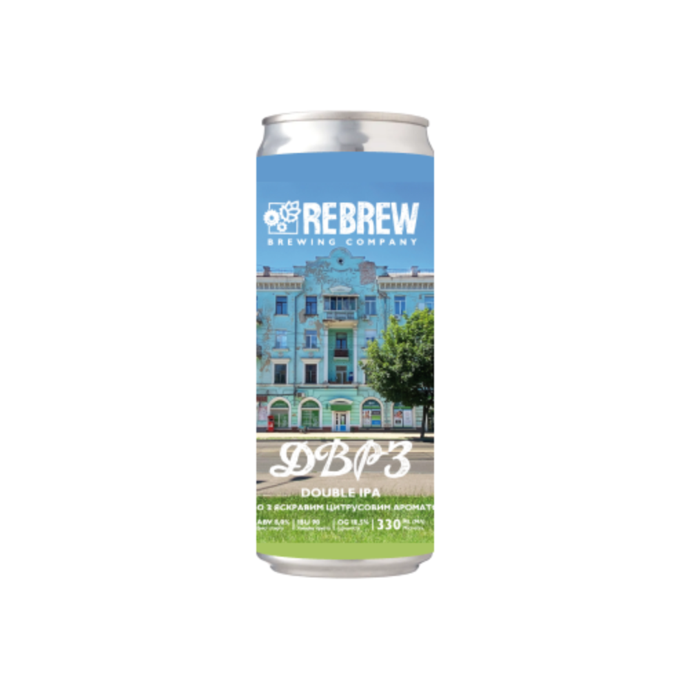 Пиво Rebrew ДВРЗ DIPA, ABV 8%, 0.33, шт