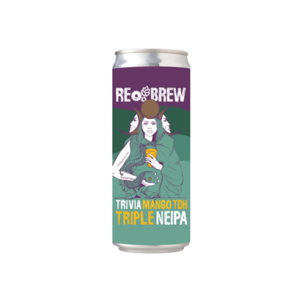 Пиво Rebrew Trivia Mango TDH Triple NEIPA, ABV 10%, 0.33, шт