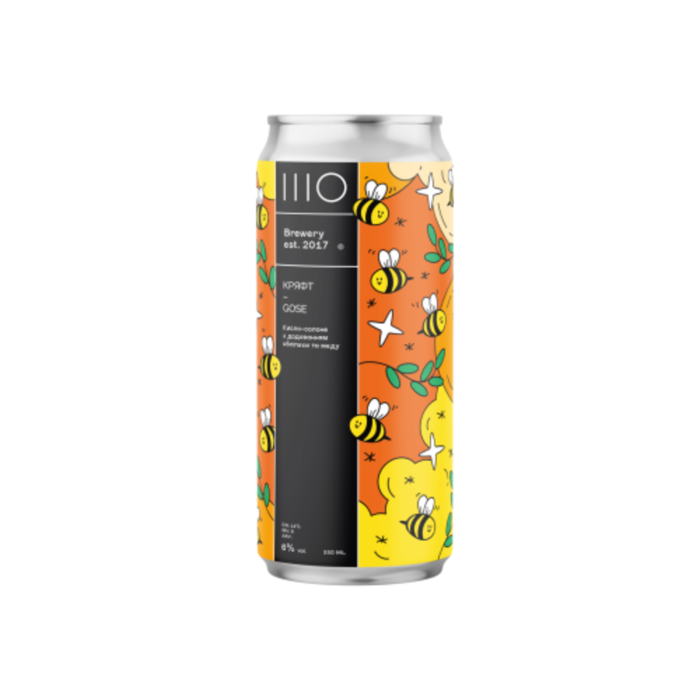 Пиво ШО Кряфт Sour, ABV 6%, 0.33 л