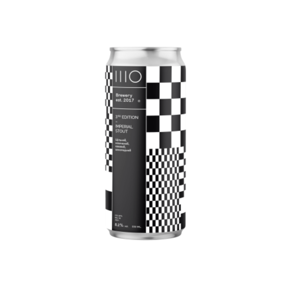Пиво ШО 3d Edition Imperial Stout, ABV 8.2%, 0.33, шт