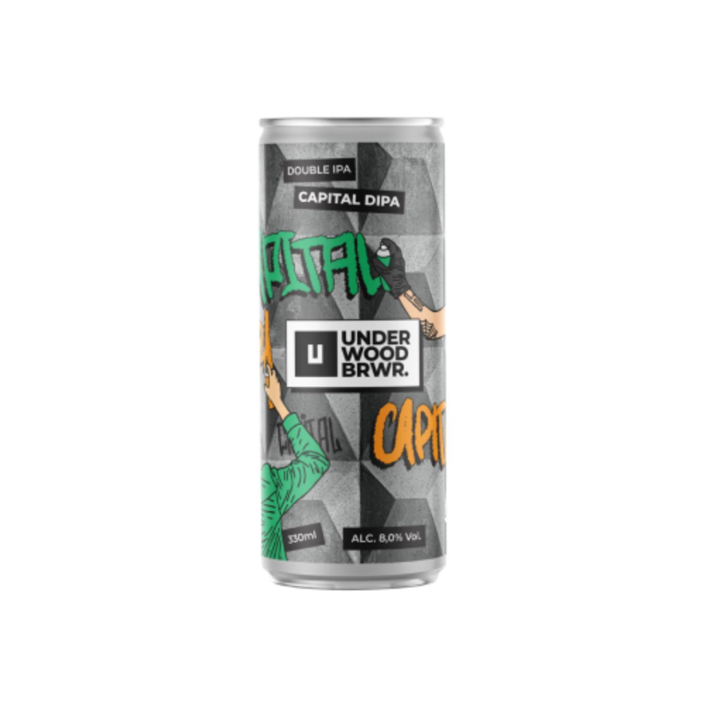Пиво Underwood Capital DIPA, ABV 8% IBU 60, 0.33, шт