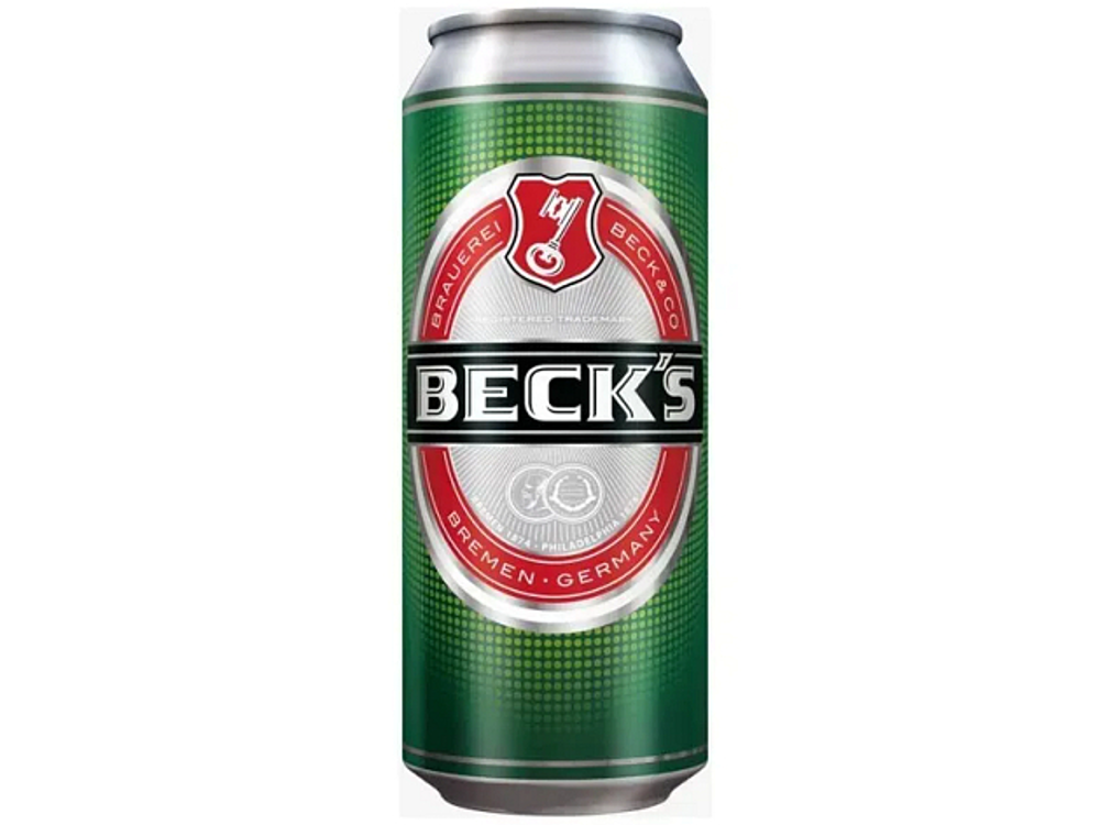 Пиво Beck`s свiтле 0,5л з/б