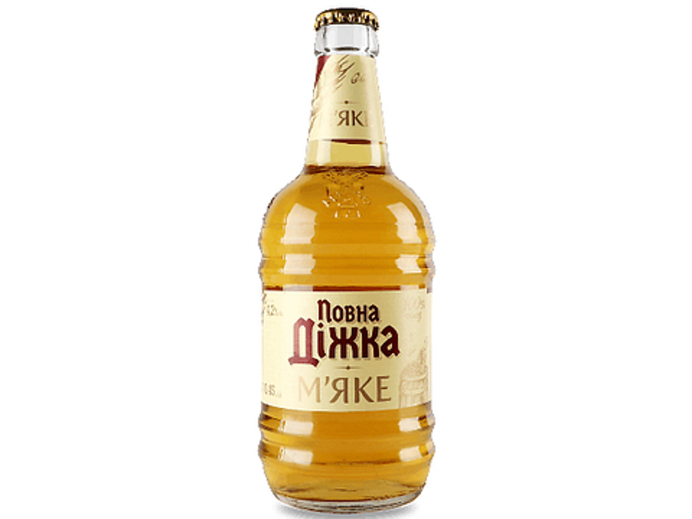 Пиво Повна Діжка М`яке пл. 0.45л.
