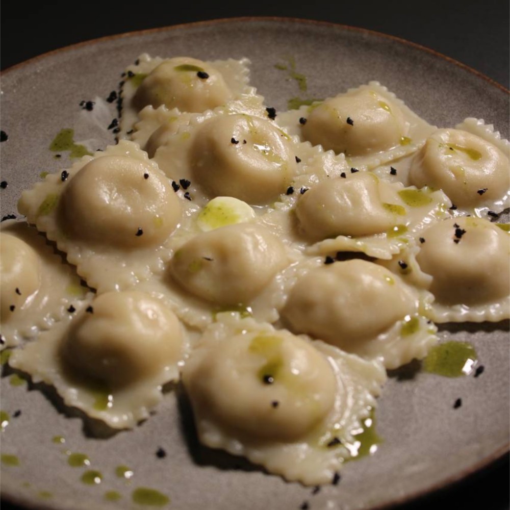 Равіолі з ферментованою телятиною