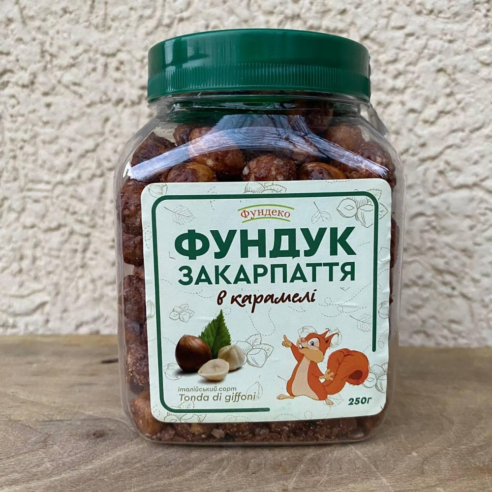Фундук в карамелі 300 г