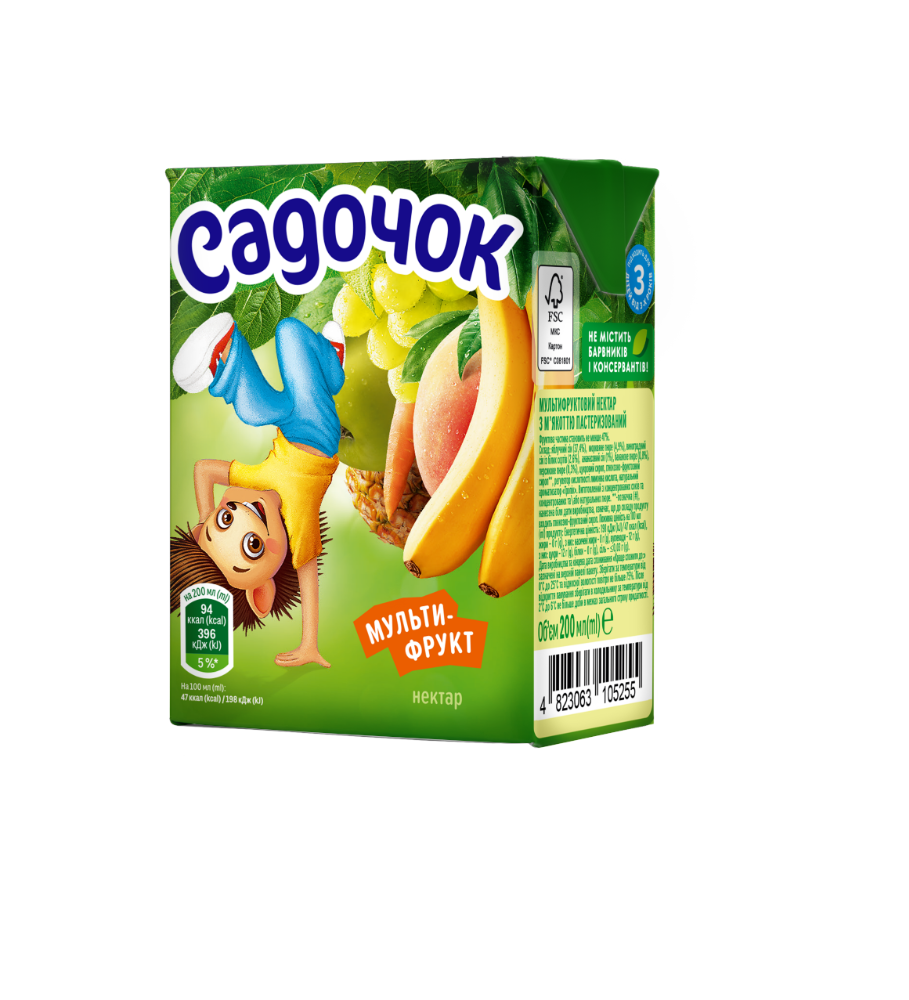 Садочок Мультифрукт 0.2