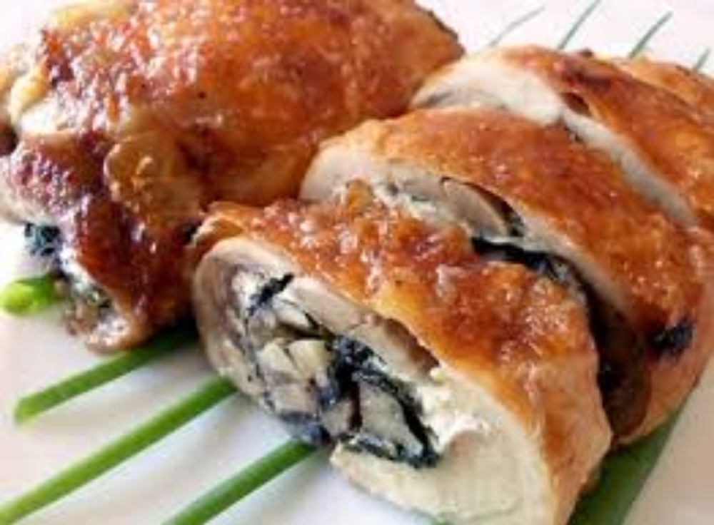 Рулет з грибами
