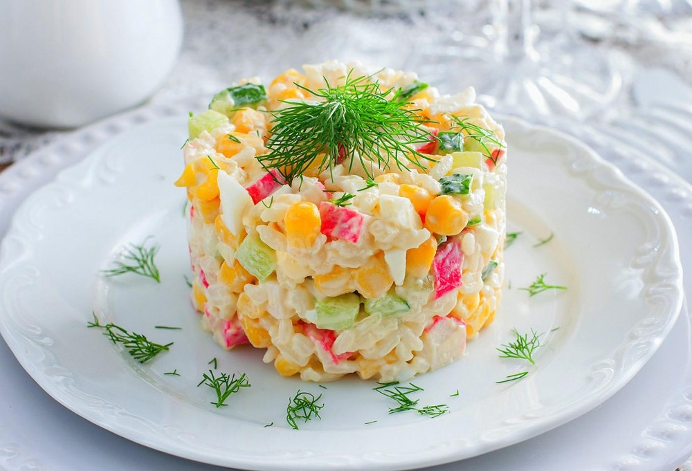 Салат крабовий л