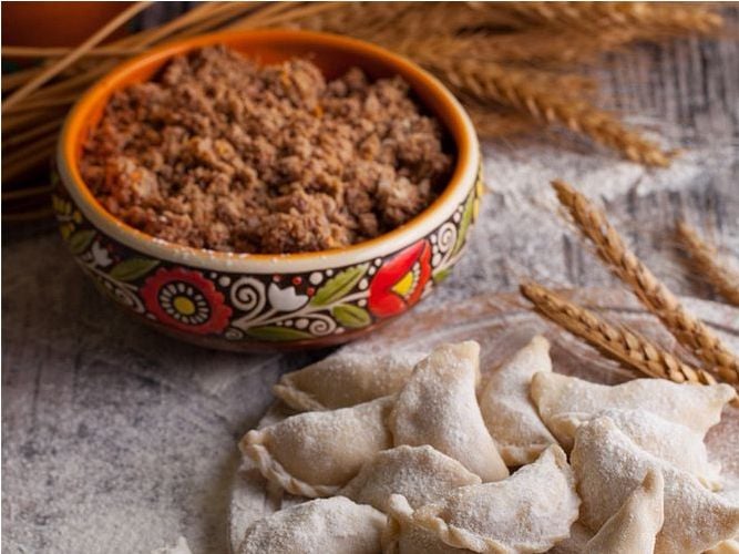 Varenik ət ilə/Вареники с мясом полуфабрикат 