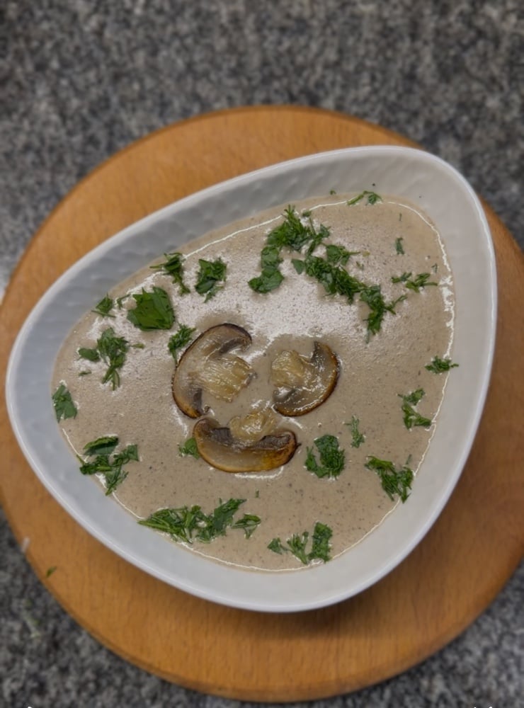 ГРИБНИЙ КРЕМ-СУП НА ВЕРШКАХ / 