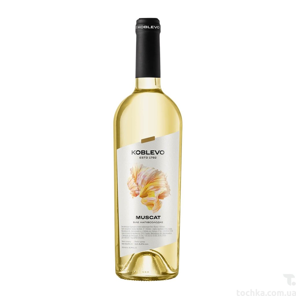 Вино "Koblevo Muscat" 0.75л