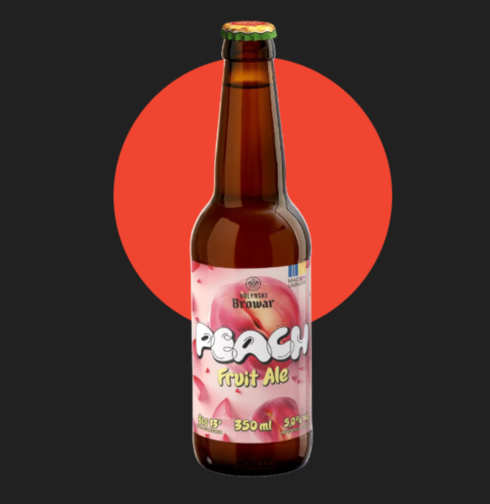Пиво PEACH (IBU 20 | ABV 5% | OG 13%)