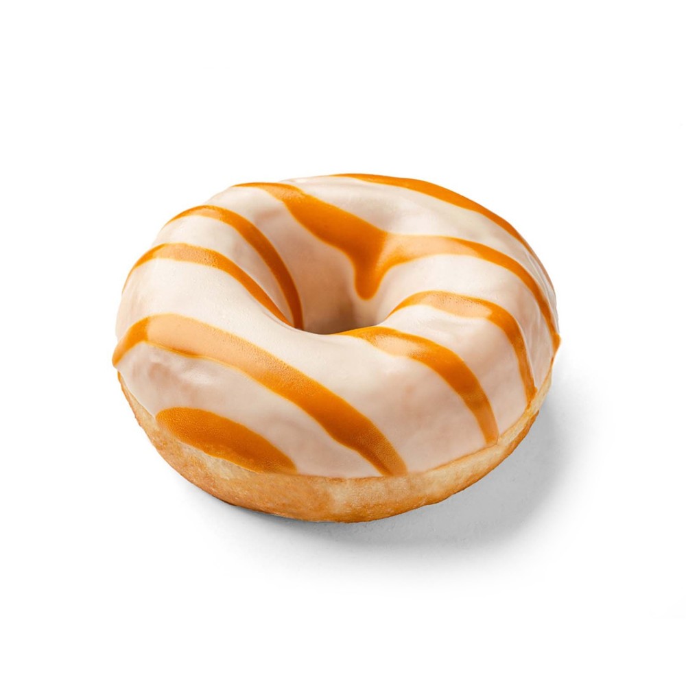 Пончик WHITE DONUT з карамельною начинкою 70 г