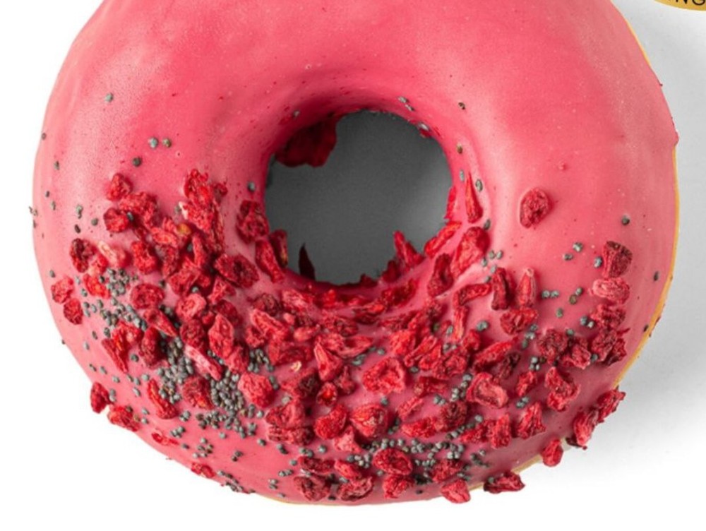 Пончик ROYAL DONUT з малиновою начинкою 65 г