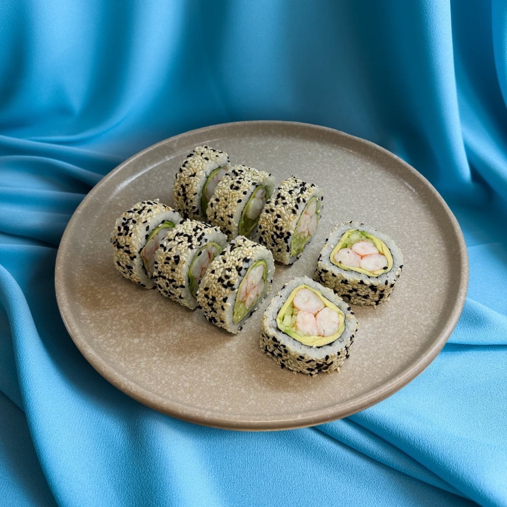 Каліфорнія з Креветкою у кунжуті