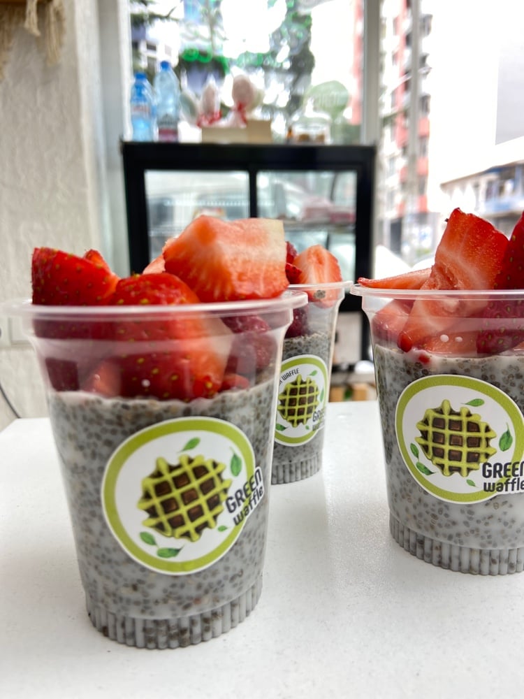 Чиа- vegan / Chia with Strawberry coconut milk 
